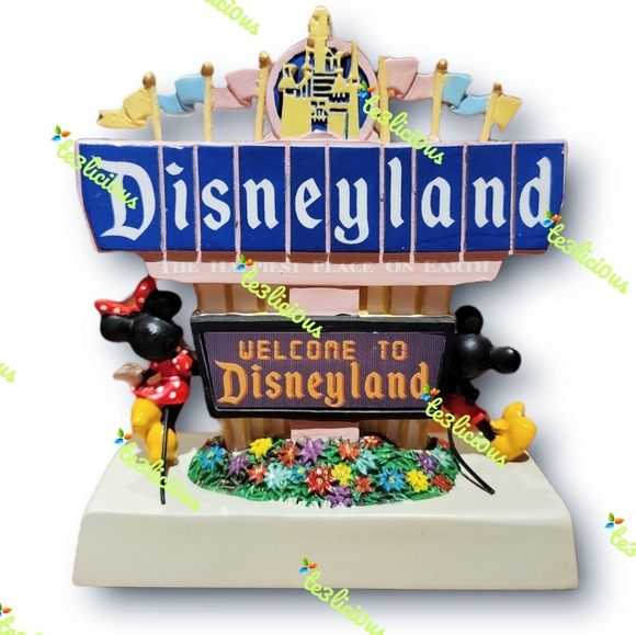 DISNEYLAND MICKEY MINNIE MARQUEE SIGN LIGHT UP ORNAMENT - Picture 3 of 8